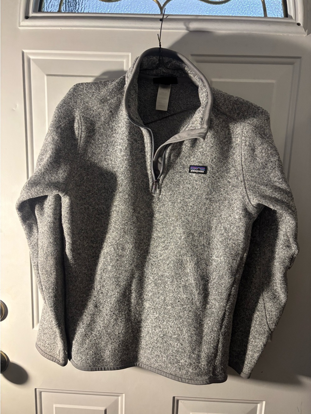 Patagonia Women's Better Sweater 1/4-Zip Fleece Pullover Oatmeal / Heather Gray
